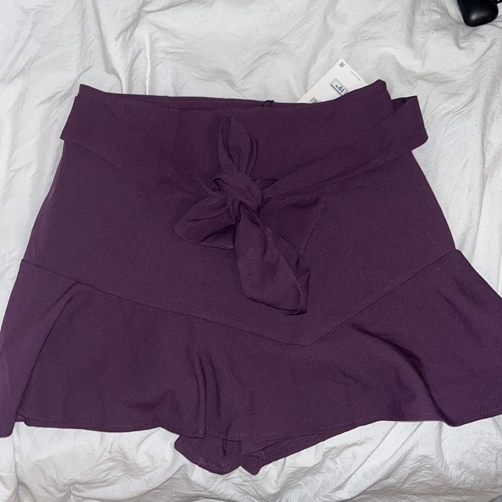 purple skort